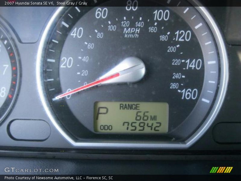 Steel Gray / Gray 2007 Hyundai Sonata SE V6