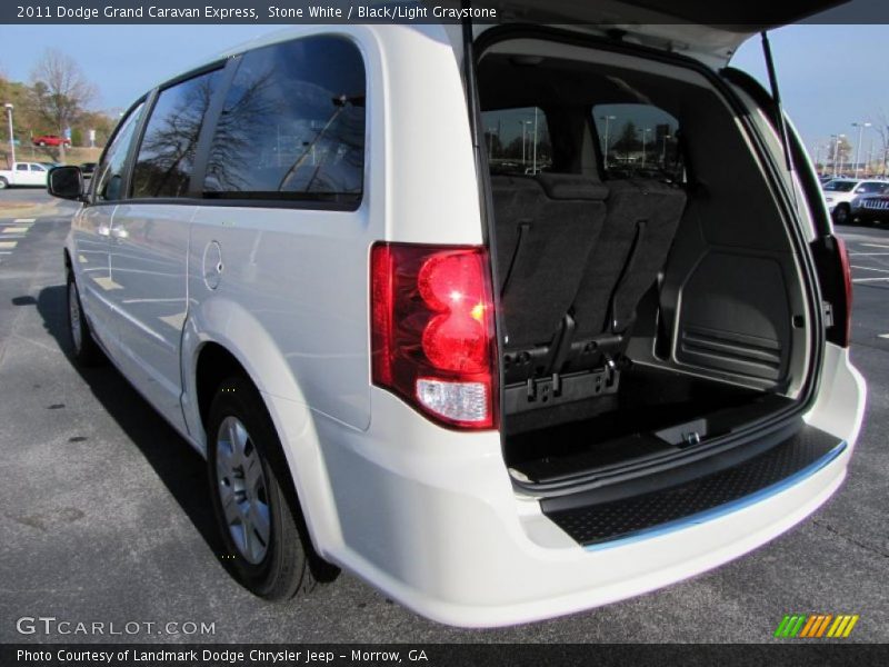 Stone White / Black/Light Graystone 2011 Dodge Grand Caravan Express