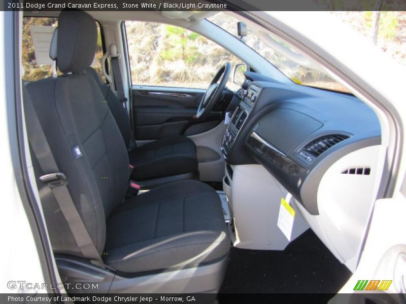 Stone White / Black/Light Graystone 2011 Dodge Grand Caravan Express