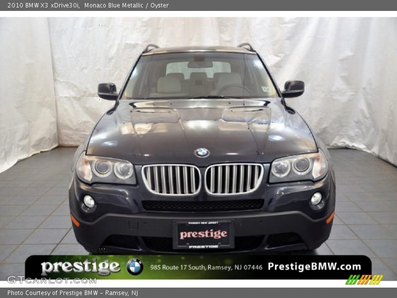 Monaco Blue Metallic / Oyster 2010 BMW X3 xDrive30i