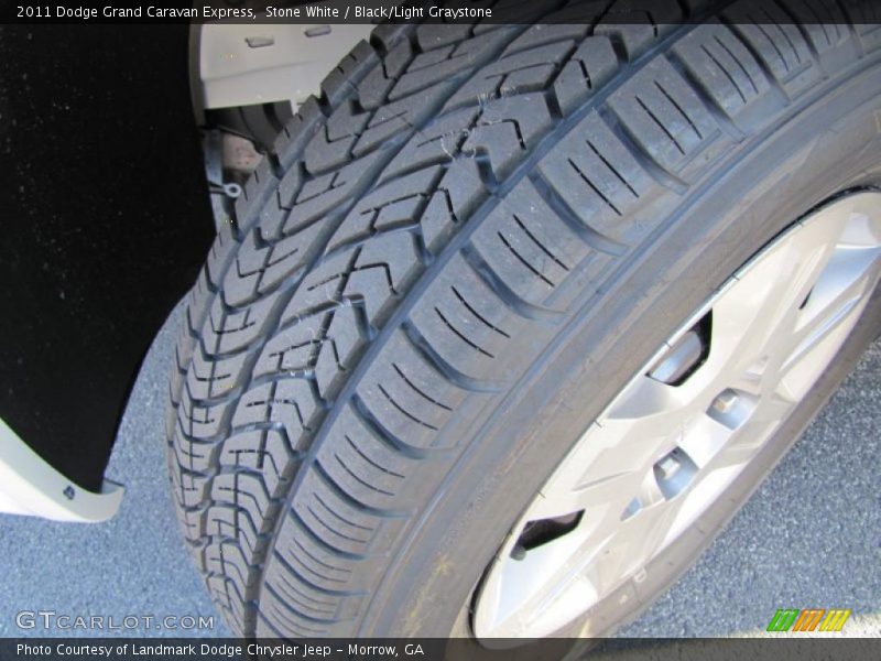 Stone White / Black/Light Graystone 2011 Dodge Grand Caravan Express