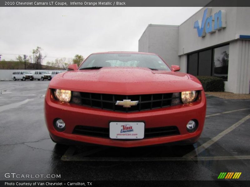 Inferno Orange Metallic / Black 2010 Chevrolet Camaro LT Coupe
