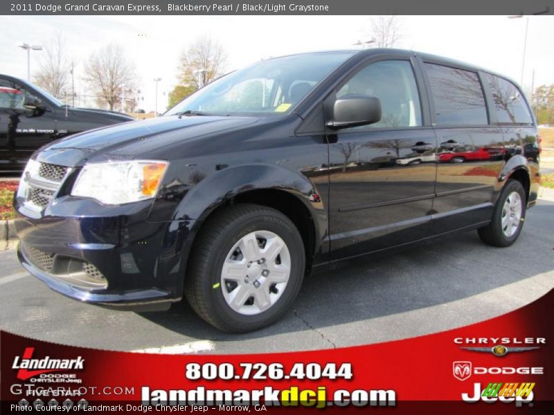 Blackberry Pearl / Black/Light Graystone 2011 Dodge Grand Caravan Express