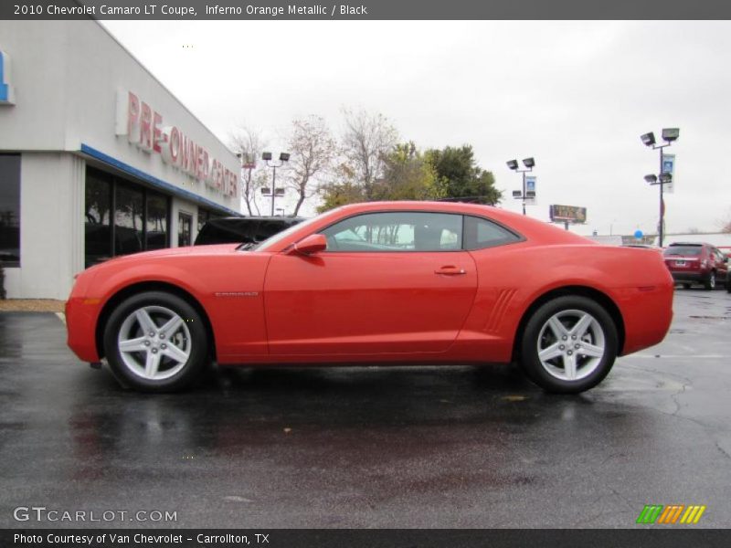 Inferno Orange Metallic / Black 2010 Chevrolet Camaro LT Coupe