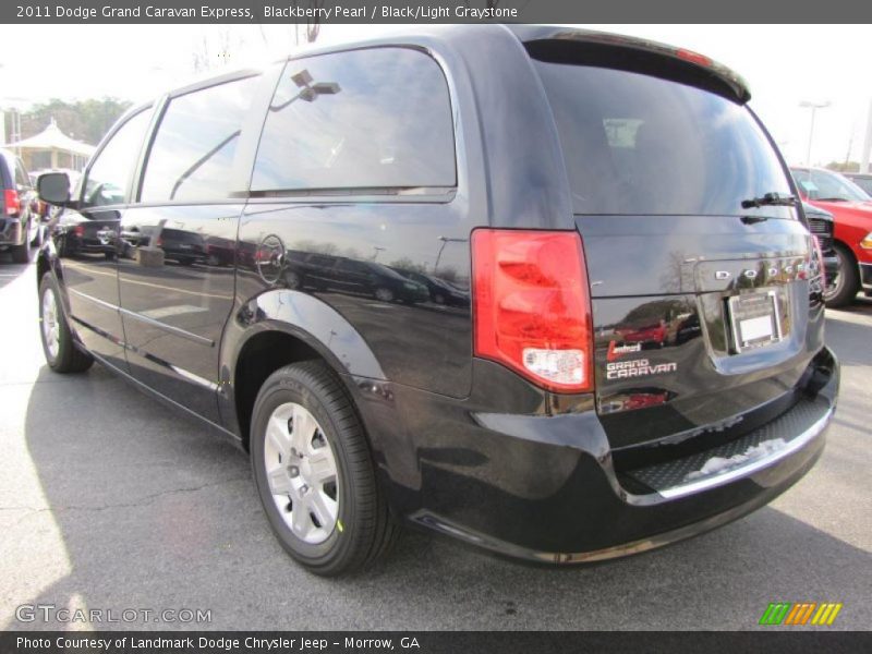 Blackberry Pearl / Black/Light Graystone 2011 Dodge Grand Caravan Express
