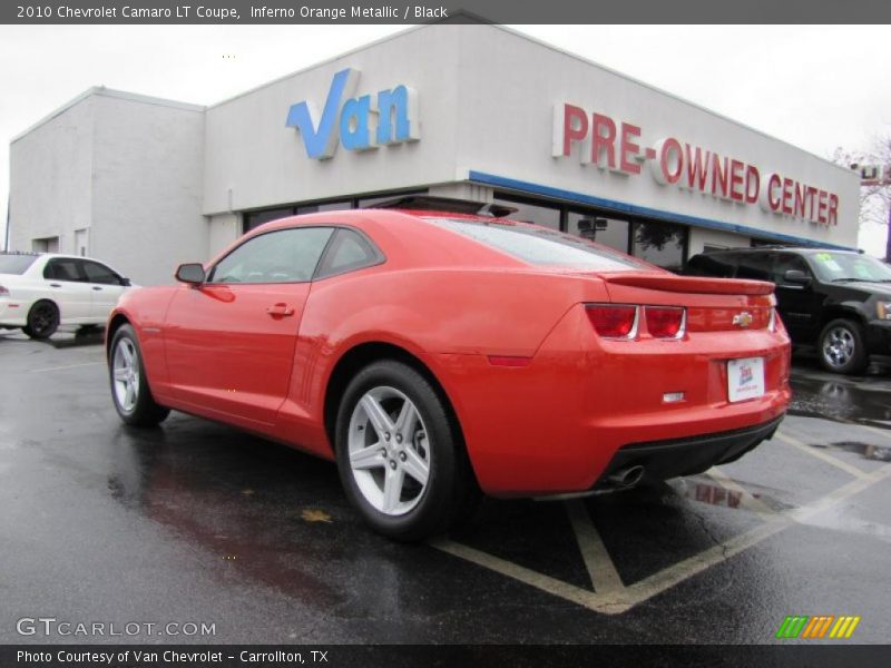 Inferno Orange Metallic / Black 2010 Chevrolet Camaro LT Coupe