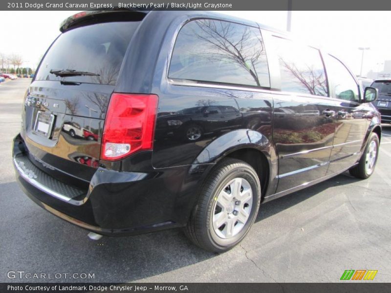 Blackberry Pearl / Black/Light Graystone 2011 Dodge Grand Caravan Express
