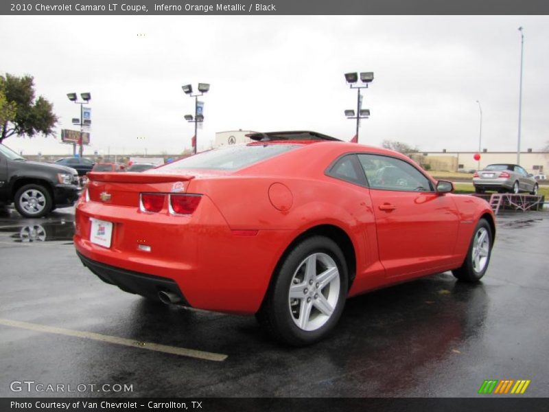 Inferno Orange Metallic / Black 2010 Chevrolet Camaro LT Coupe