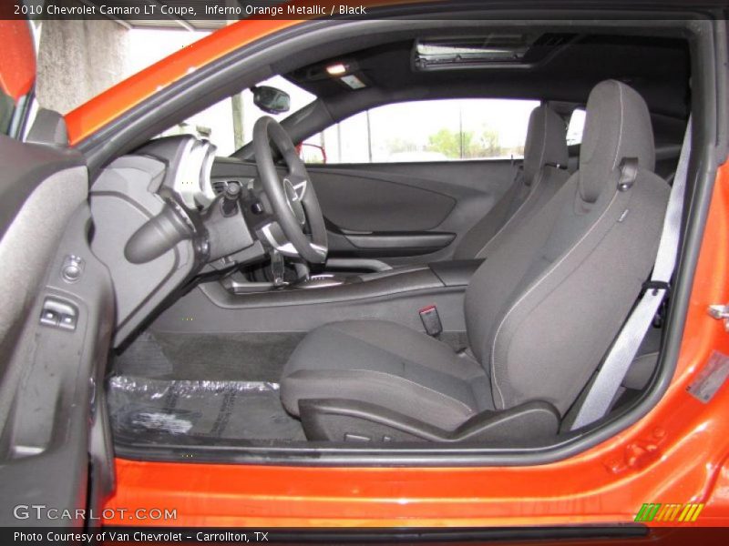 Inferno Orange Metallic / Black 2010 Chevrolet Camaro LT Coupe
