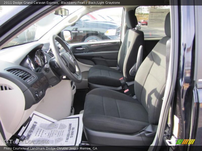 Blackberry Pearl / Black/Light Graystone 2011 Dodge Grand Caravan Express