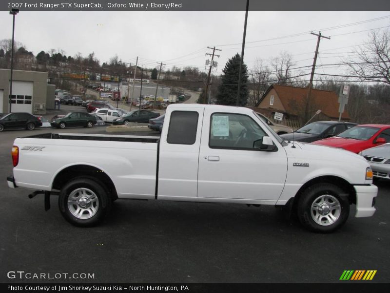 Oxford White / Ebony/Red 2007 Ford Ranger STX SuperCab