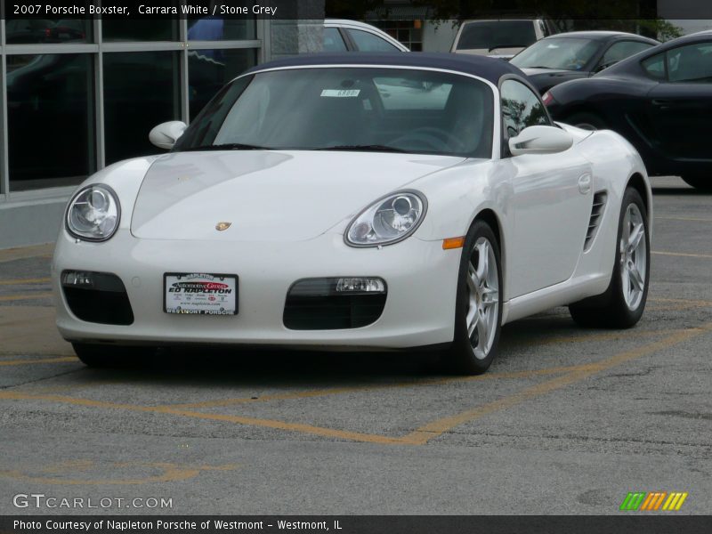Carrara White / Stone Grey 2007 Porsche Boxster
