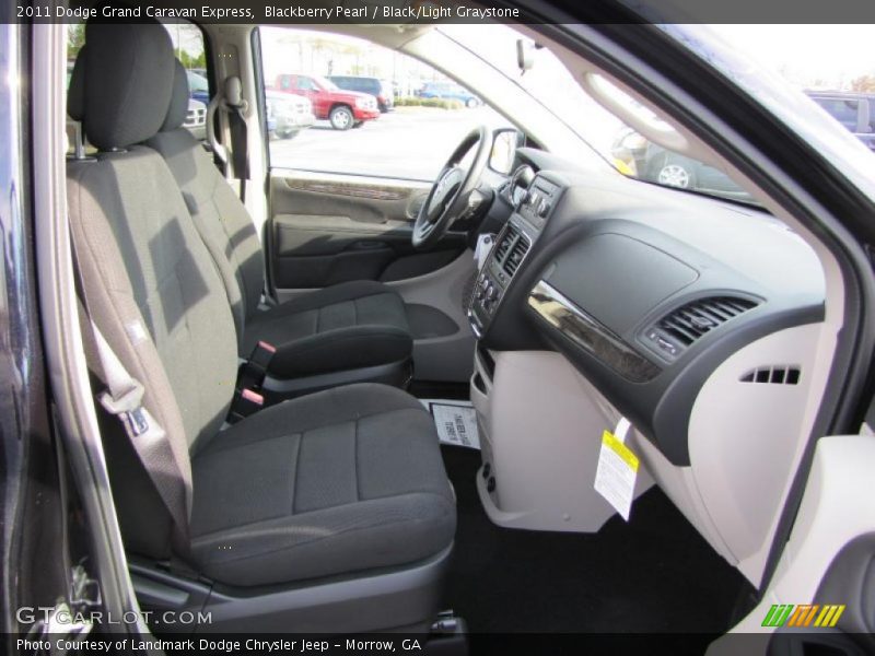 Blackberry Pearl / Black/Light Graystone 2011 Dodge Grand Caravan Express