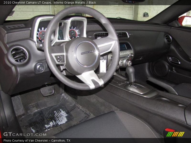 Inferno Orange Metallic / Black 2010 Chevrolet Camaro LT Coupe