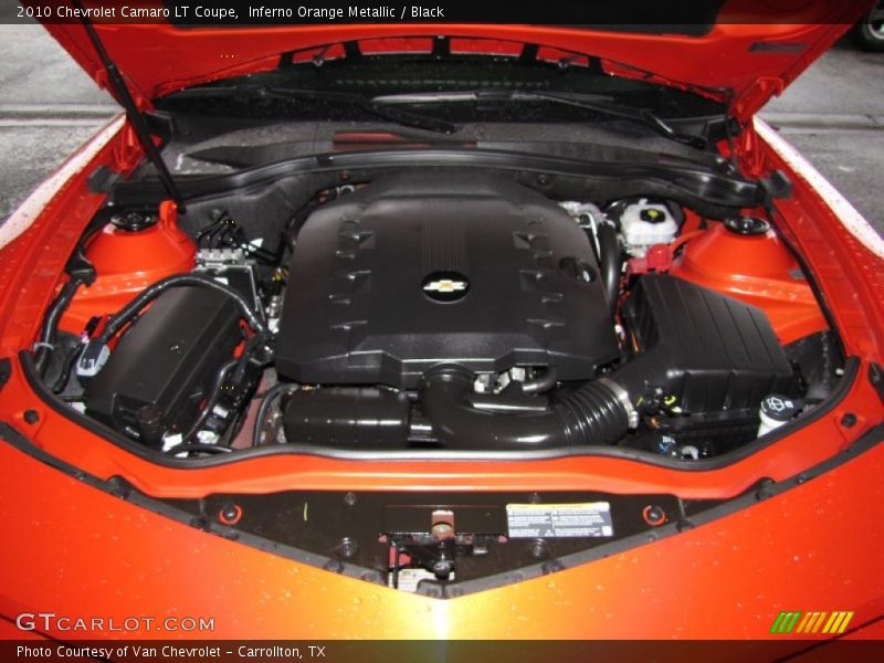 Inferno Orange Metallic / Black 2010 Chevrolet Camaro LT Coupe