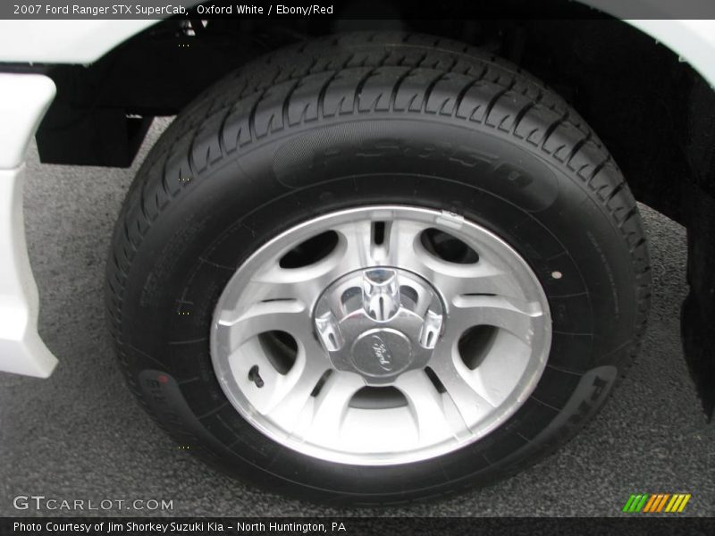 Oxford White / Ebony/Red 2007 Ford Ranger STX SuperCab