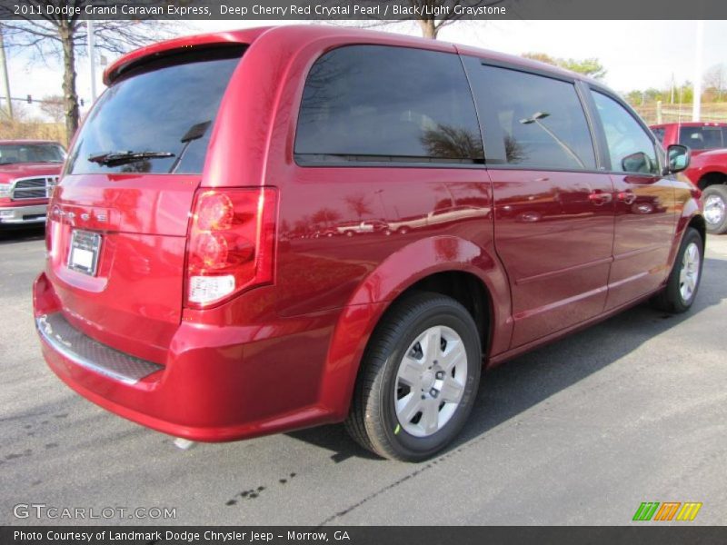 Deep Cherry Red Crystal Pearl / Black/Light Graystone 2011 Dodge Grand Caravan Express