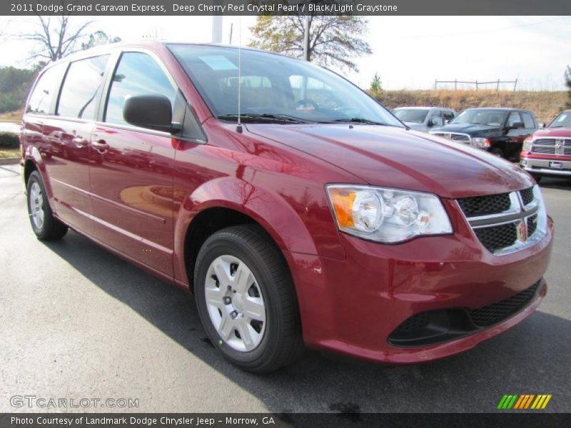 Deep Cherry Red Crystal Pearl / Black/Light Graystone 2011 Dodge Grand Caravan Express