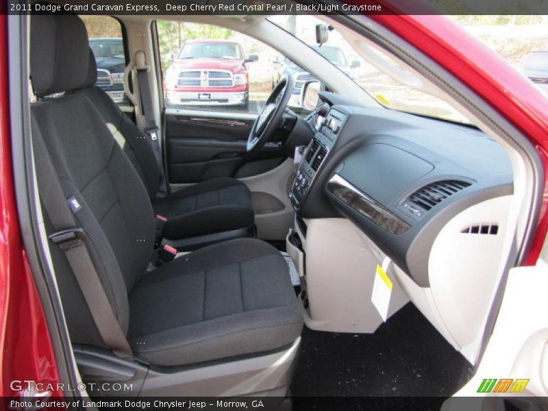 Deep Cherry Red Crystal Pearl / Black/Light Graystone 2011 Dodge Grand Caravan Express