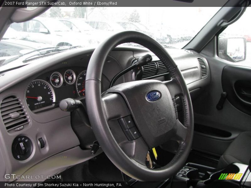 Oxford White / Ebony/Red 2007 Ford Ranger STX SuperCab