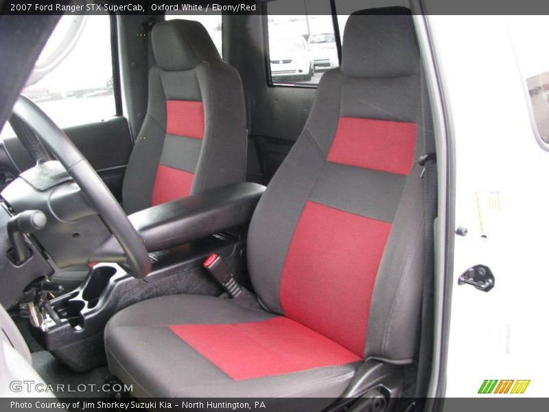 Oxford White / Ebony/Red 2007 Ford Ranger STX SuperCab