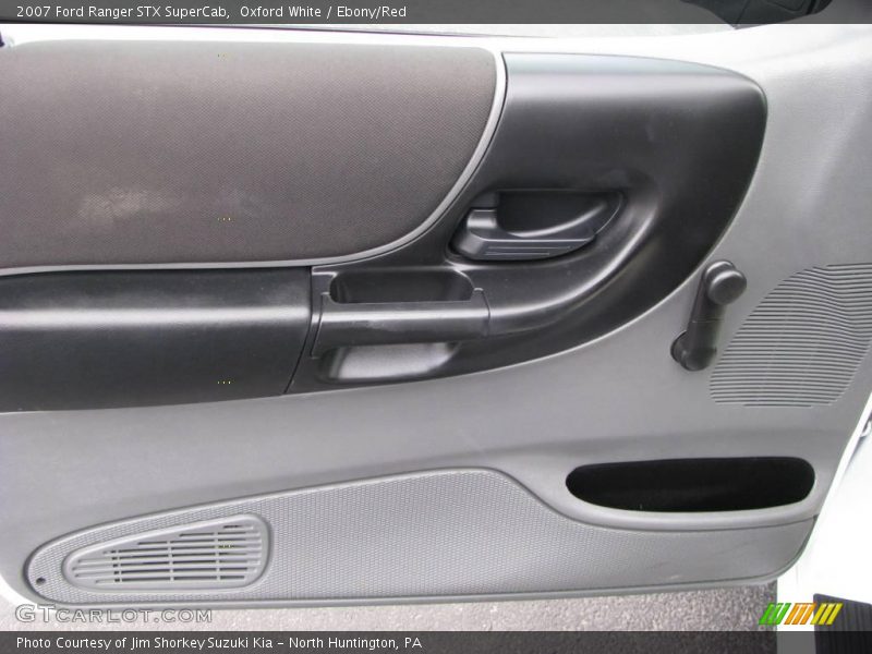 Oxford White / Ebony/Red 2007 Ford Ranger STX SuperCab