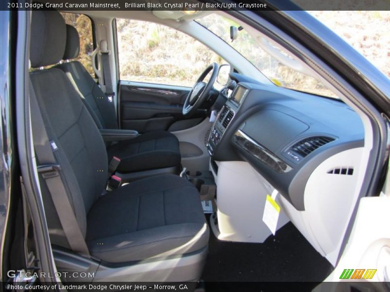 Brilliant Black Crystal Pearl / Black/Light Graystone 2011 Dodge Grand Caravan Mainstreet