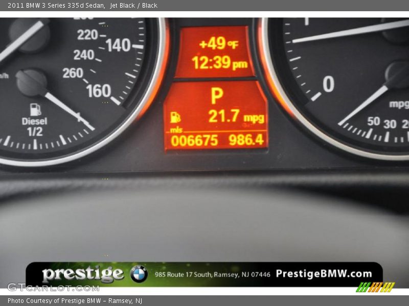 Jet Black / Black 2011 BMW 3 Series 335d Sedan