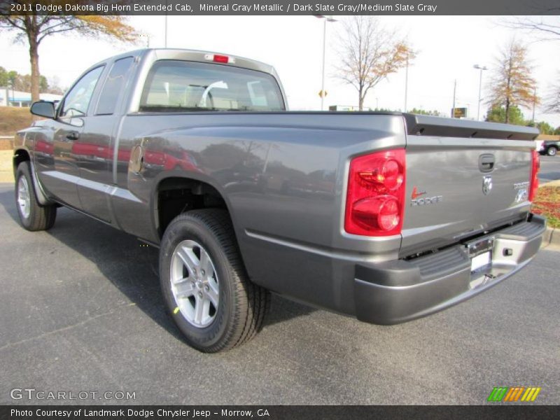Mineral Gray Metallic / Dark Slate Gray/Medium Slate Gray 2011 Dodge Dakota Big Horn Extended Cab