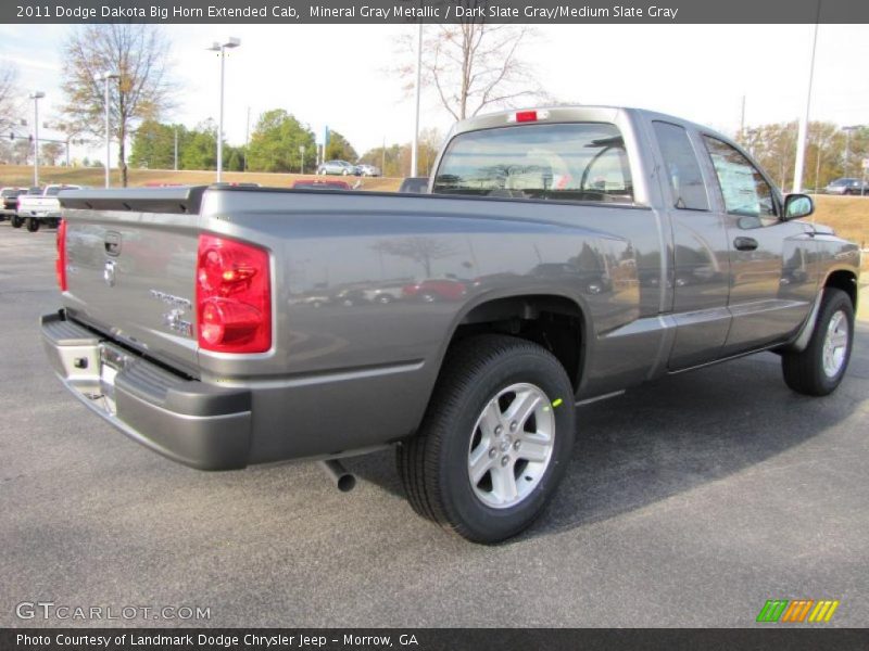 Mineral Gray Metallic / Dark Slate Gray/Medium Slate Gray 2011 Dodge Dakota Big Horn Extended Cab