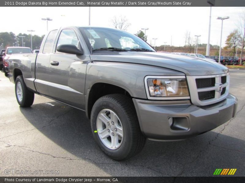 Mineral Gray Metallic / Dark Slate Gray/Medium Slate Gray 2011 Dodge Dakota Big Horn Extended Cab