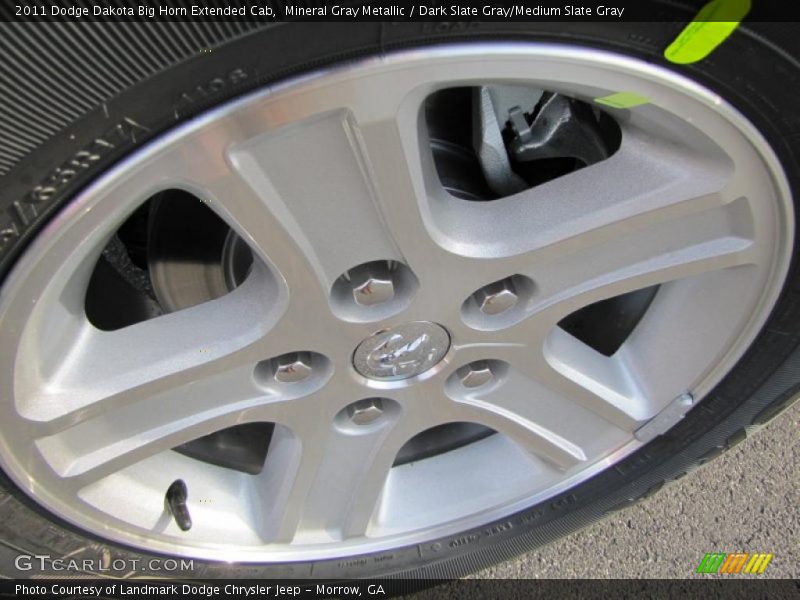 Mineral Gray Metallic / Dark Slate Gray/Medium Slate Gray 2011 Dodge Dakota Big Horn Extended Cab