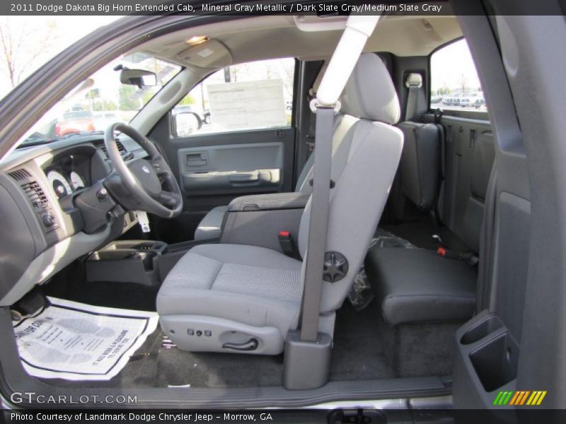 Mineral Gray Metallic / Dark Slate Gray/Medium Slate Gray 2011 Dodge Dakota Big Horn Extended Cab