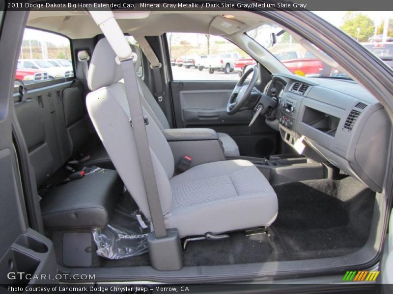 Mineral Gray Metallic / Dark Slate Gray/Medium Slate Gray 2011 Dodge Dakota Big Horn Extended Cab