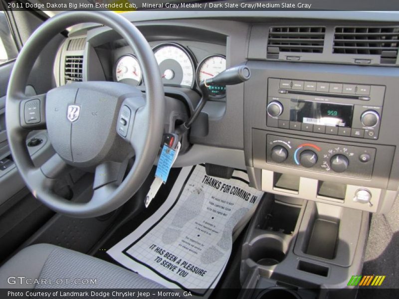Mineral Gray Metallic / Dark Slate Gray/Medium Slate Gray 2011 Dodge Dakota Big Horn Extended Cab