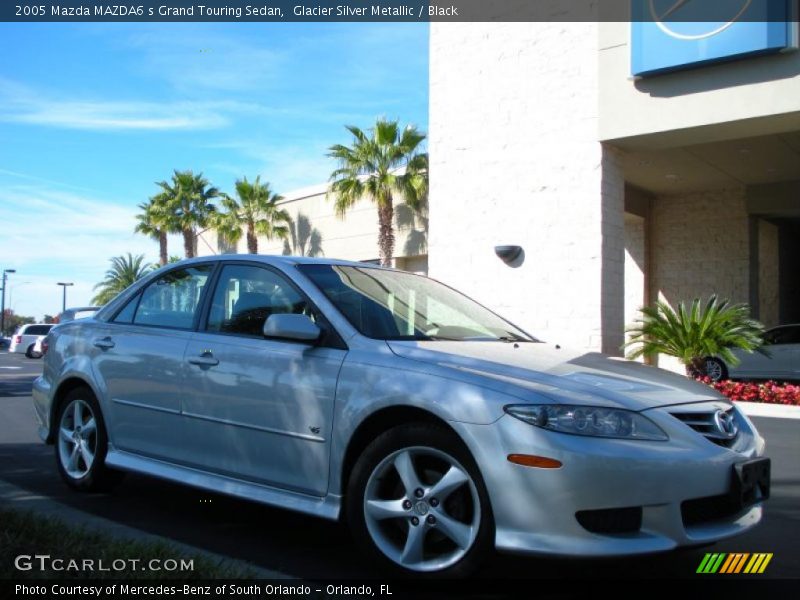 Glacier Silver Metallic / Black 2005 Mazda MAZDA6 s Grand Touring Sedan