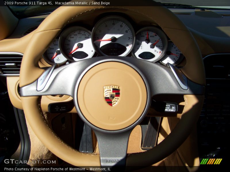 Macadamia Metallic / Sand Beige 2009 Porsche 911 Targa 4S