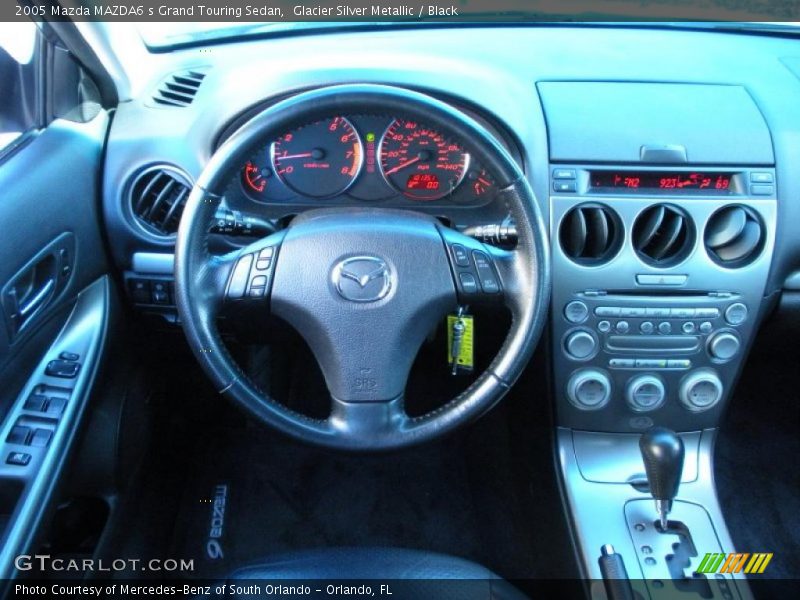 Glacier Silver Metallic / Black 2005 Mazda MAZDA6 s Grand Touring Sedan