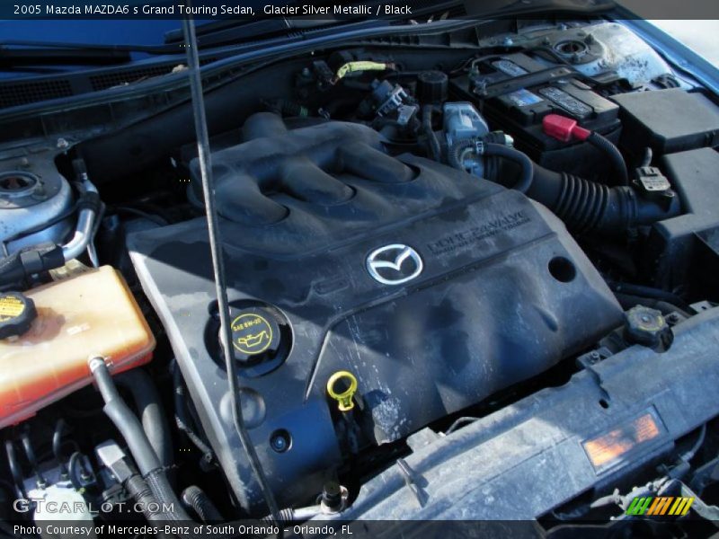 Glacier Silver Metallic / Black 2005 Mazda MAZDA6 s Grand Touring Sedan