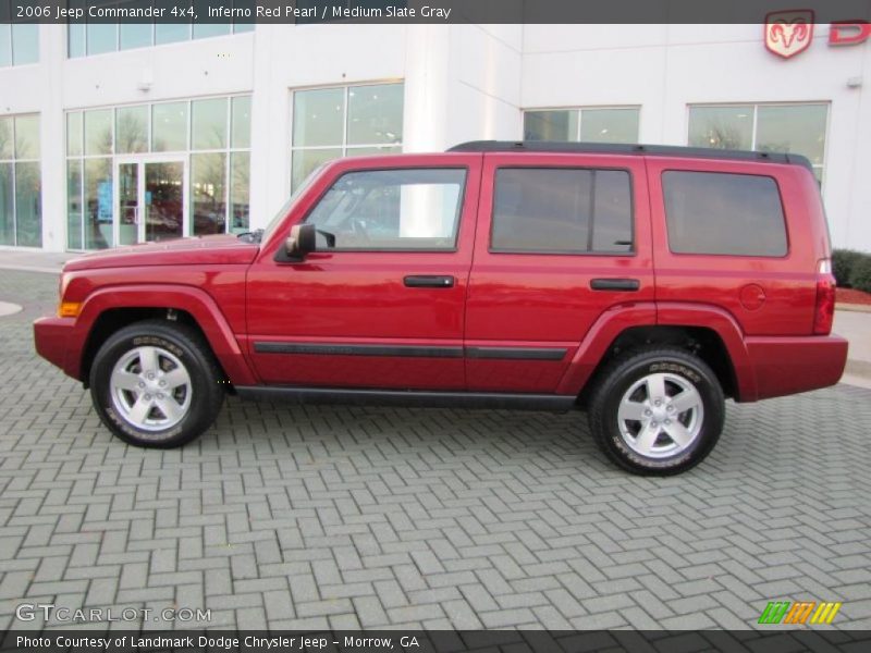 Inferno Red Pearl / Medium Slate Gray 2006 Jeep Commander 4x4