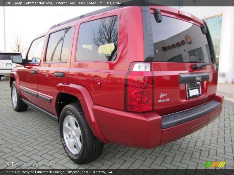 Inferno Red Pearl / Medium Slate Gray 2006 Jeep Commander 4x4