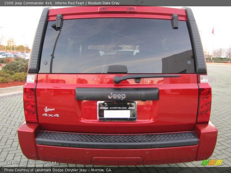 Inferno Red Pearl / Medium Slate Gray 2006 Jeep Commander 4x4