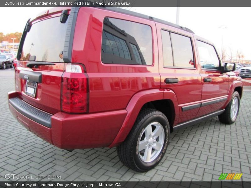 Inferno Red Pearl / Medium Slate Gray 2006 Jeep Commander 4x4