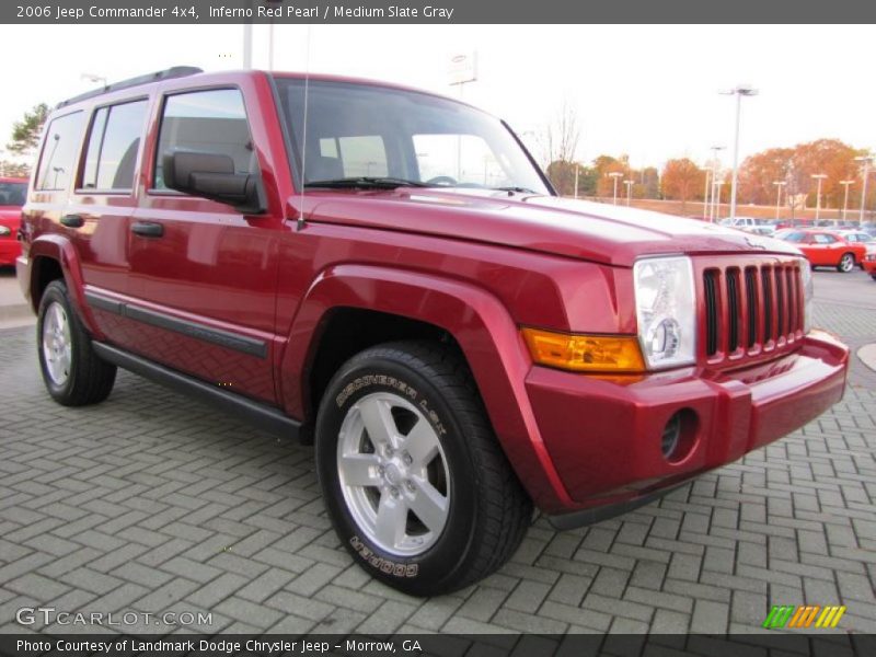 Inferno Red Pearl / Medium Slate Gray 2006 Jeep Commander 4x4