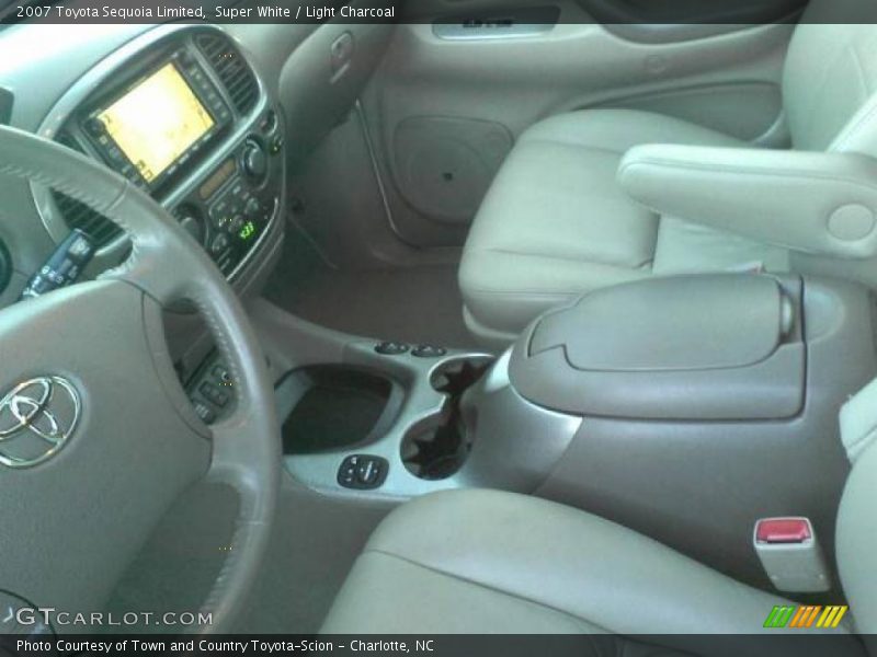 Super White / Light Charcoal 2007 Toyota Sequoia Limited