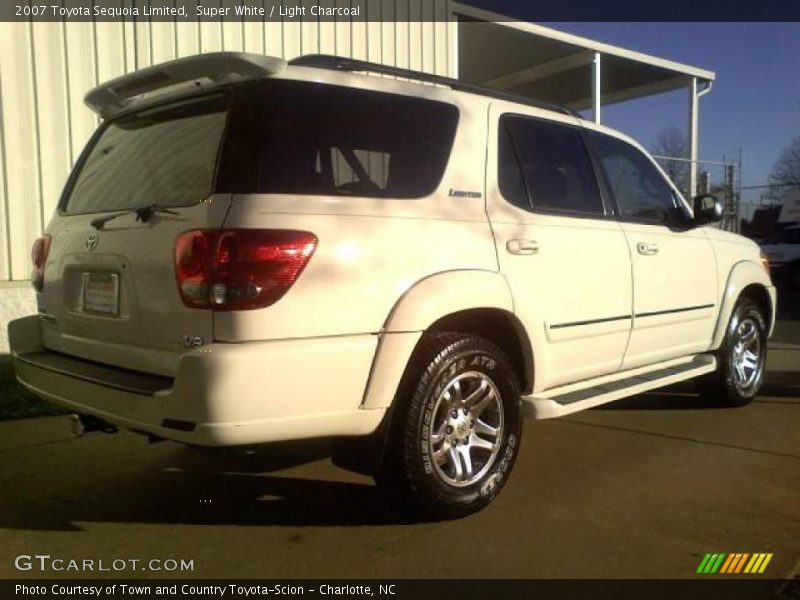 Super White / Light Charcoal 2007 Toyota Sequoia Limited