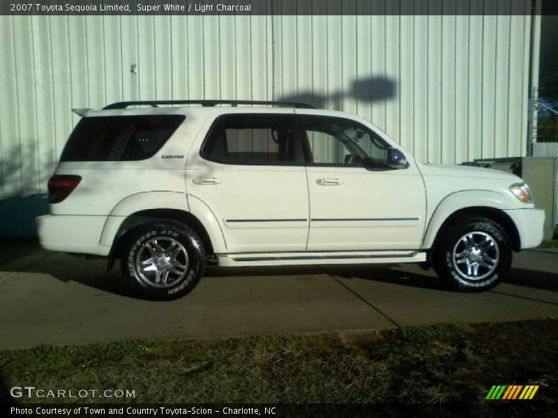Super White / Light Charcoal 2007 Toyota Sequoia Limited