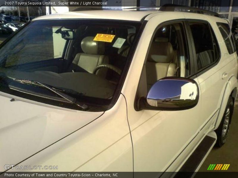 Super White / Light Charcoal 2007 Toyota Sequoia Limited
