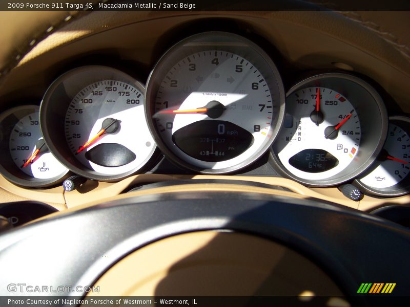 Macadamia Metallic / Sand Beige 2009 Porsche 911 Targa 4S