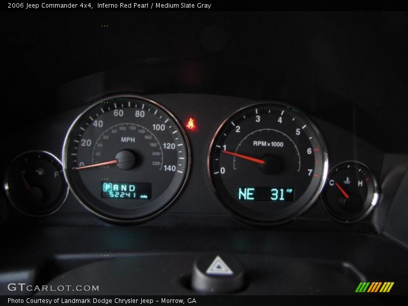 Inferno Red Pearl / Medium Slate Gray 2006 Jeep Commander 4x4